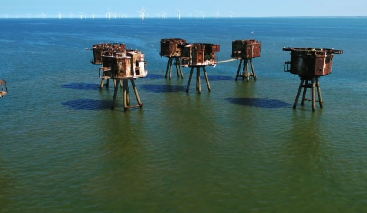 Red Sands Forts Aerial